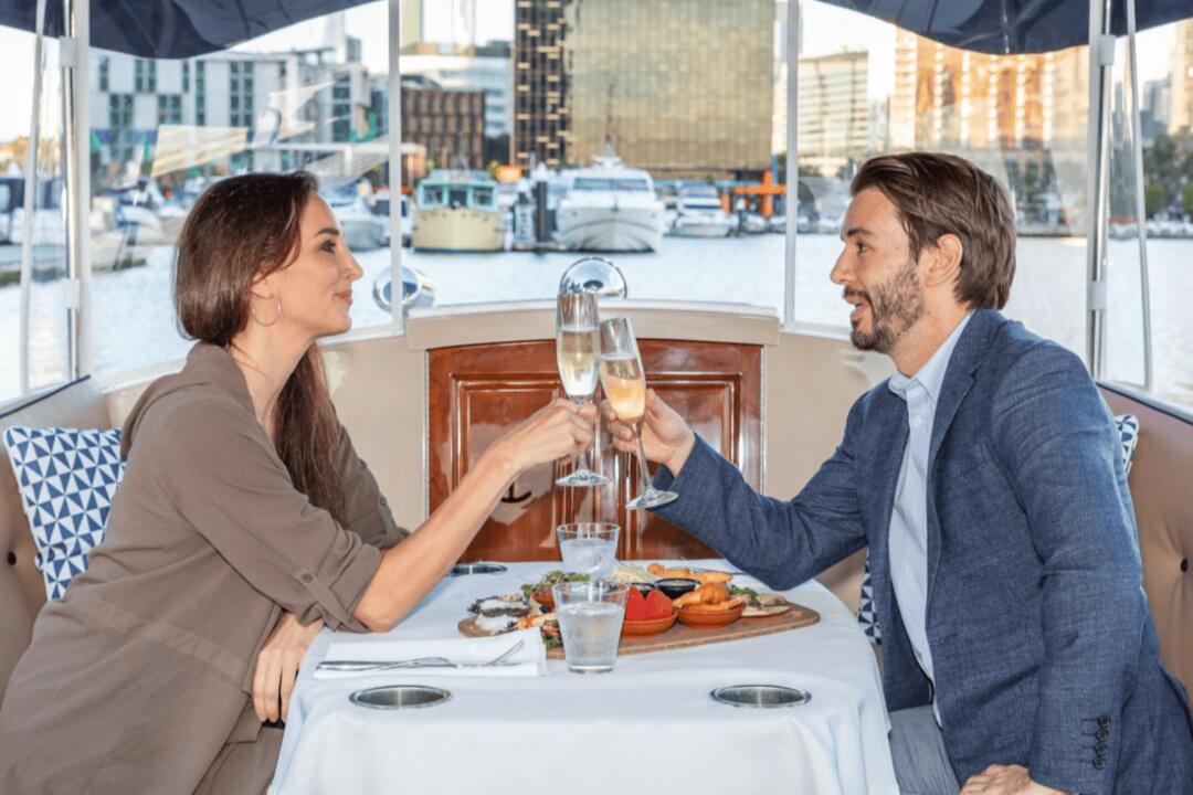 Progressive Lunch Boat Cruise for Two - Gift Voucher or Instant Booking - Melbourne VIC
