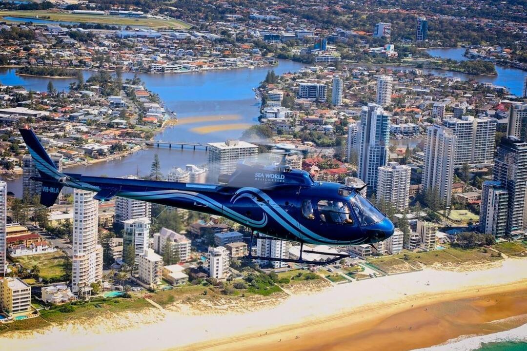 Family Coastal City Helicopter Flight Main Beach QLD