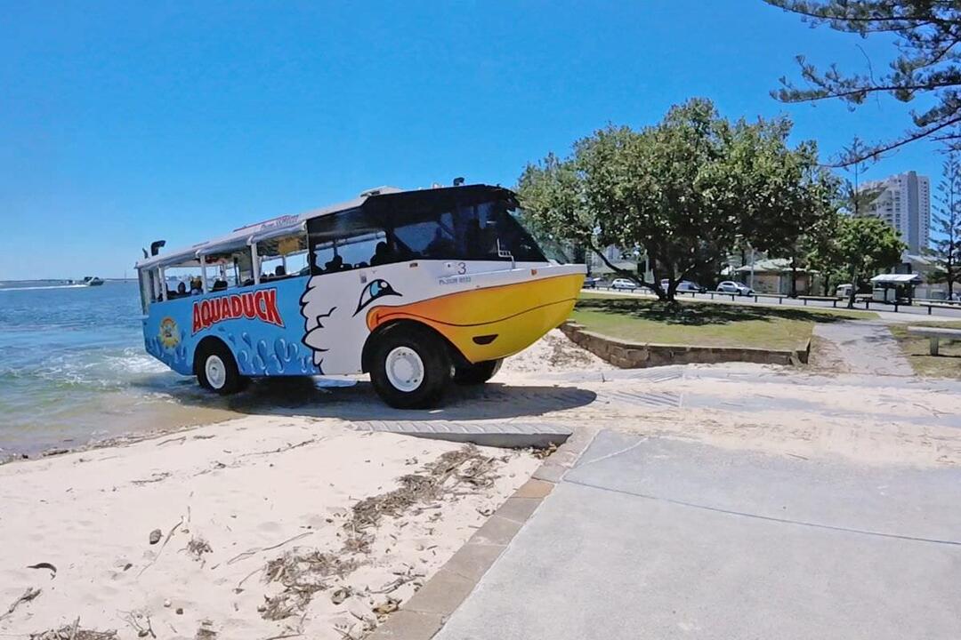 Amphibious Vehicle Tour Bus, Gold Coast - Gift Voucher or Instant Booking - Gold Coast QLD