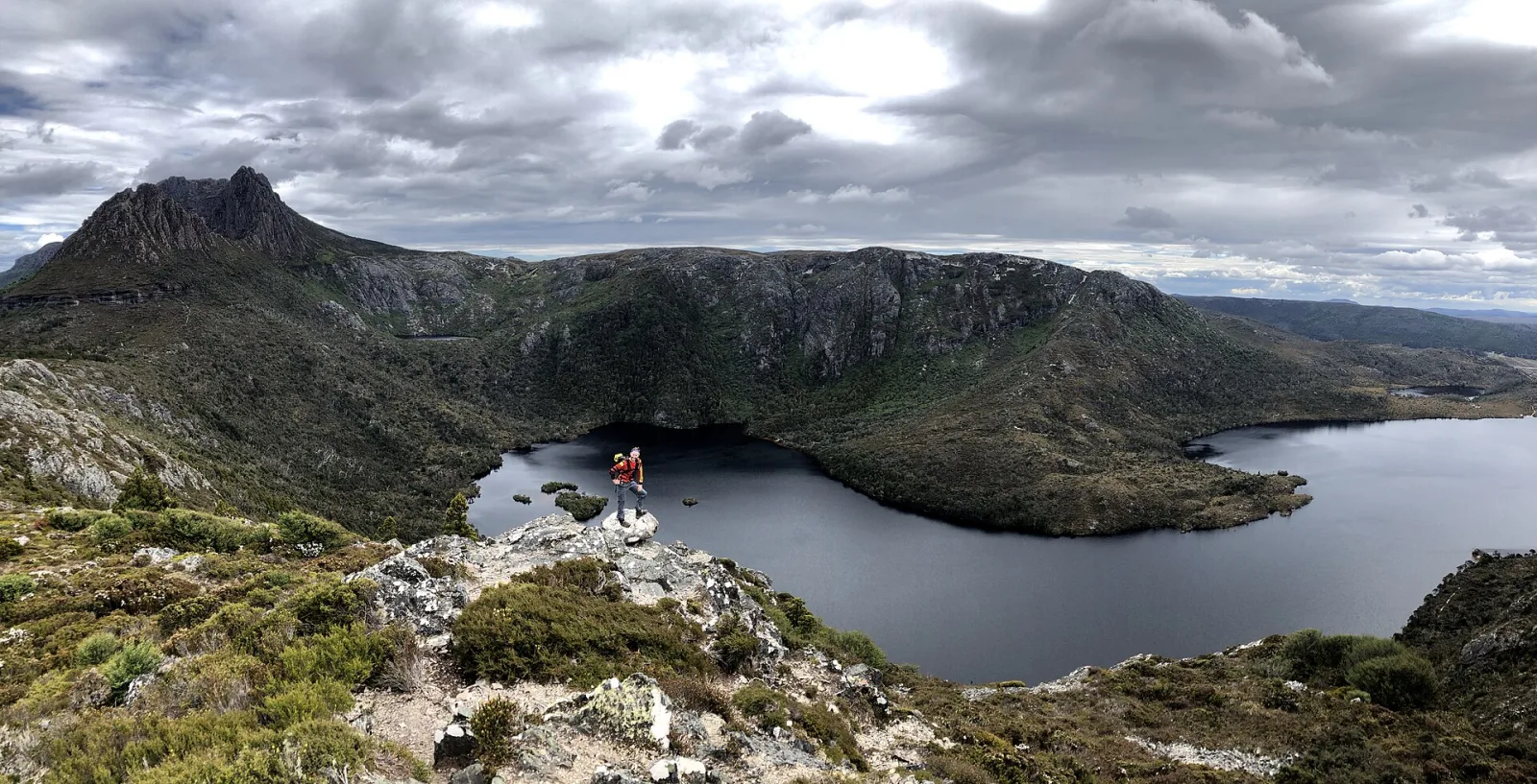 Overlooking Dove Lake in Cradle Mountain-Lake St Clair National Park
