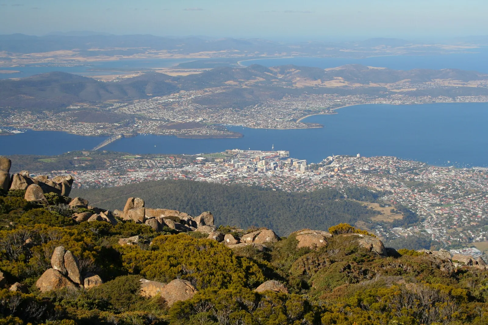 Hobart and the Derwent River, Tasmania