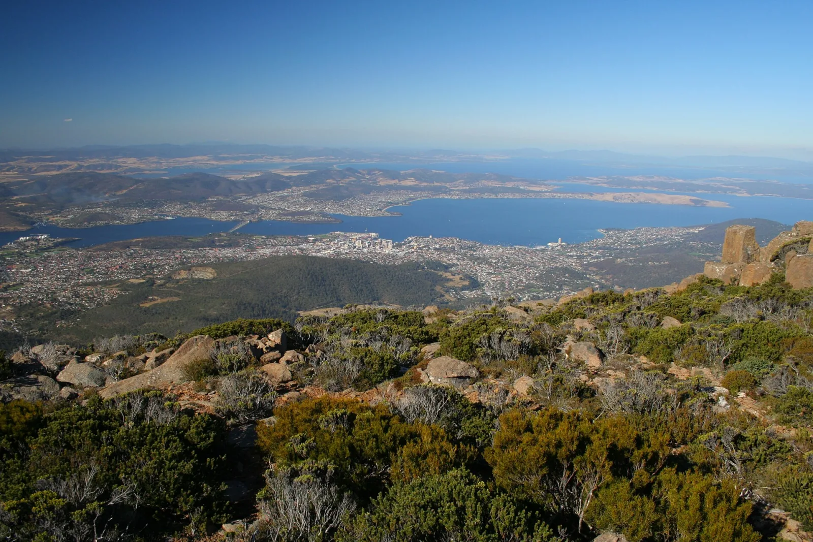 Hobart and the Derwent River, Tasmania