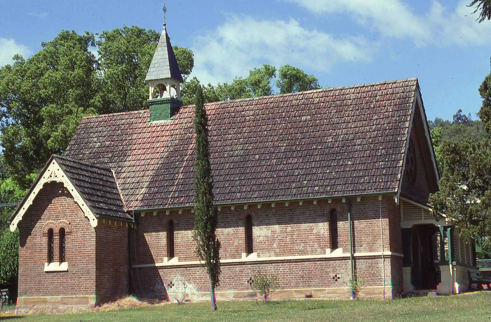 Anglican Church, Kangaroo Valley, NSW, Australia (Kodachrome slide scanned at 6400, originally shot 1988)